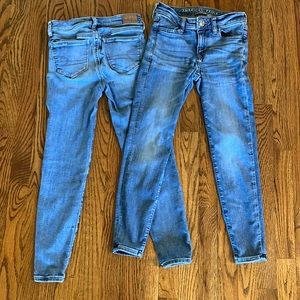 Bundle of two American Eagle Jeggings Size 000 X-Short